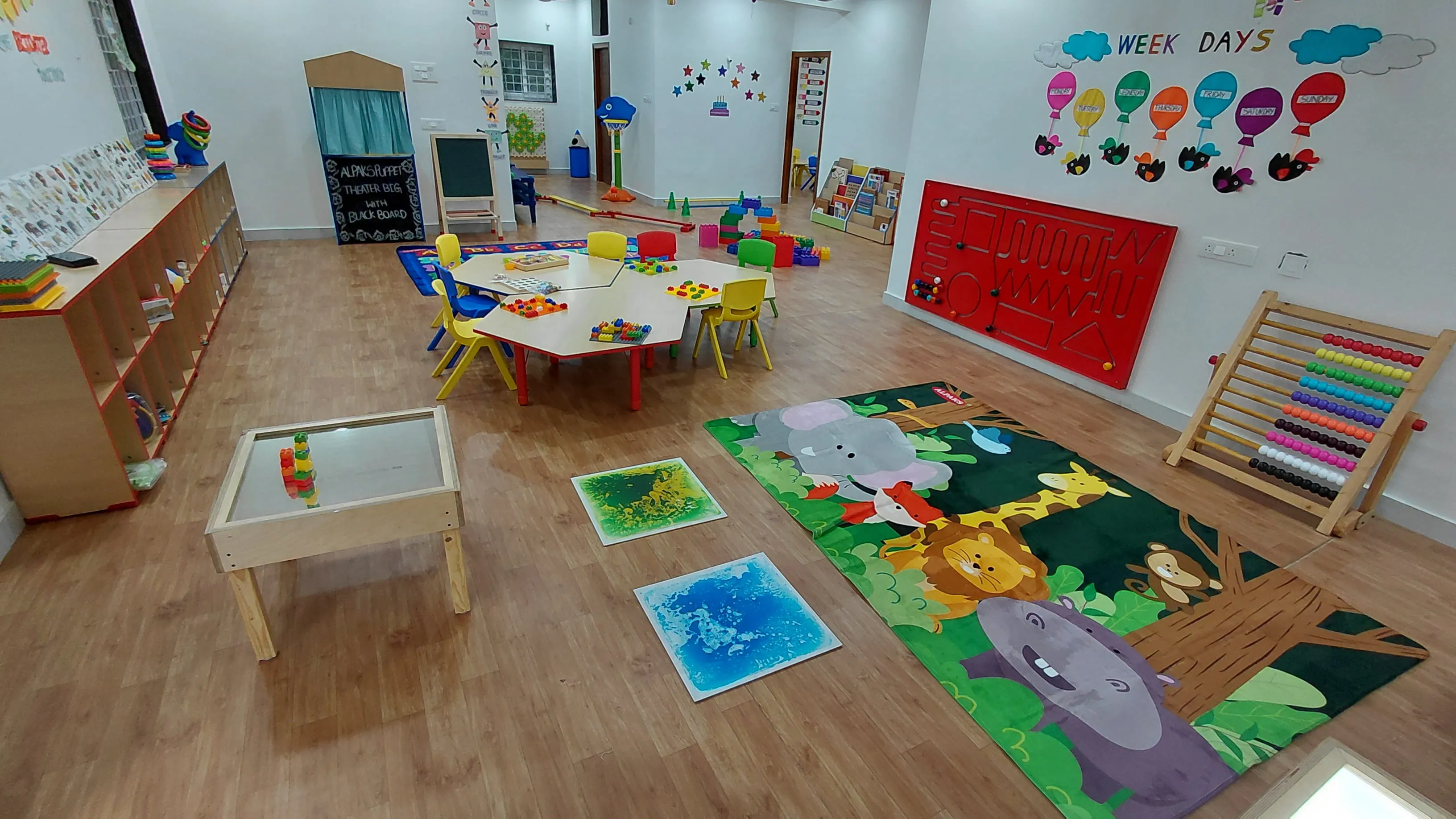 Children playing in outdoor play area