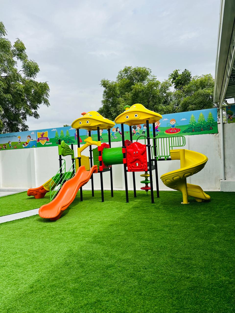 Children having snack time together