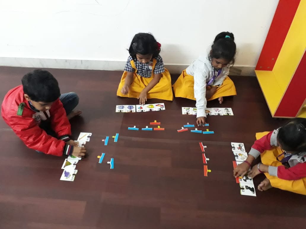 Bright and colorful preschool classroom