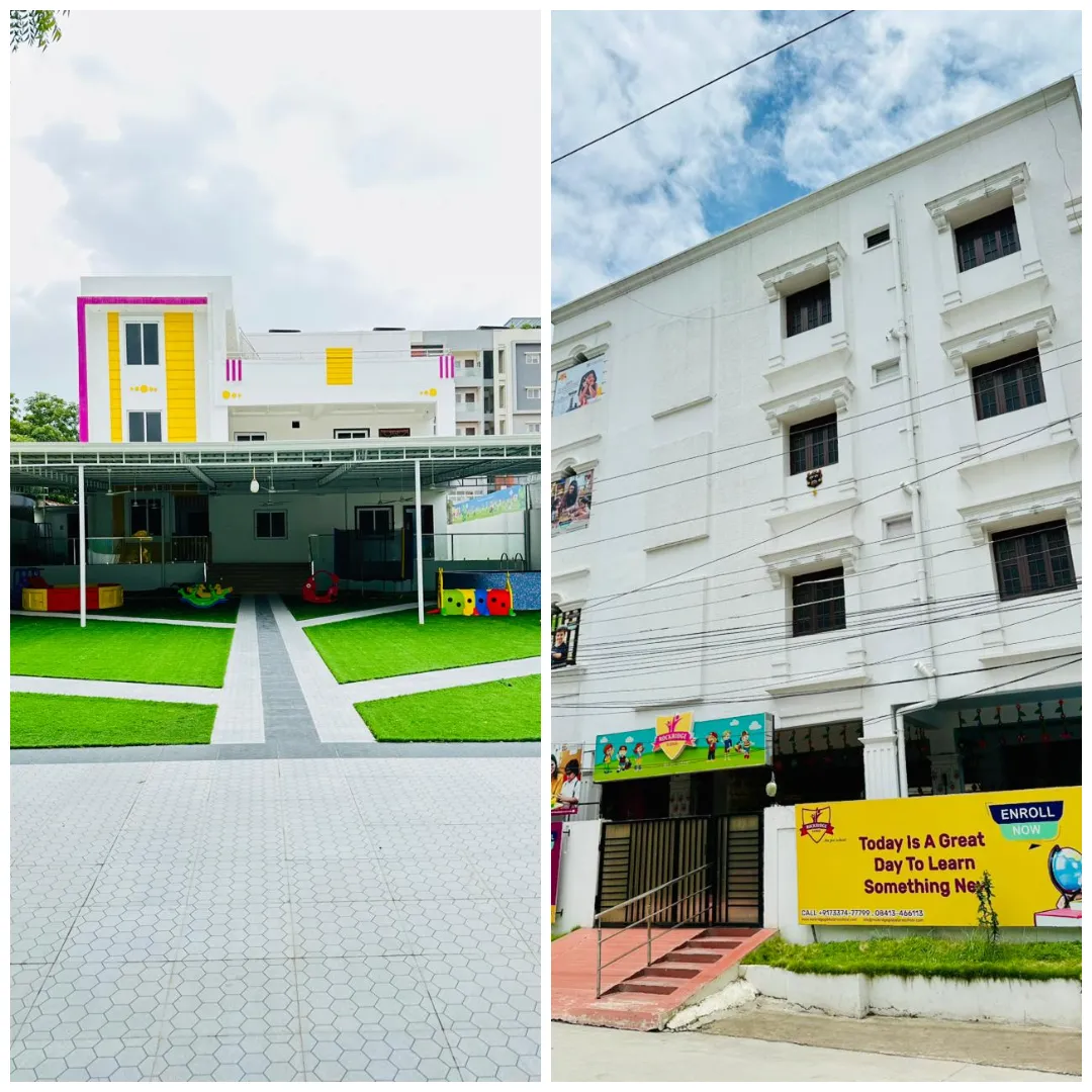 Preschool building with convenient location