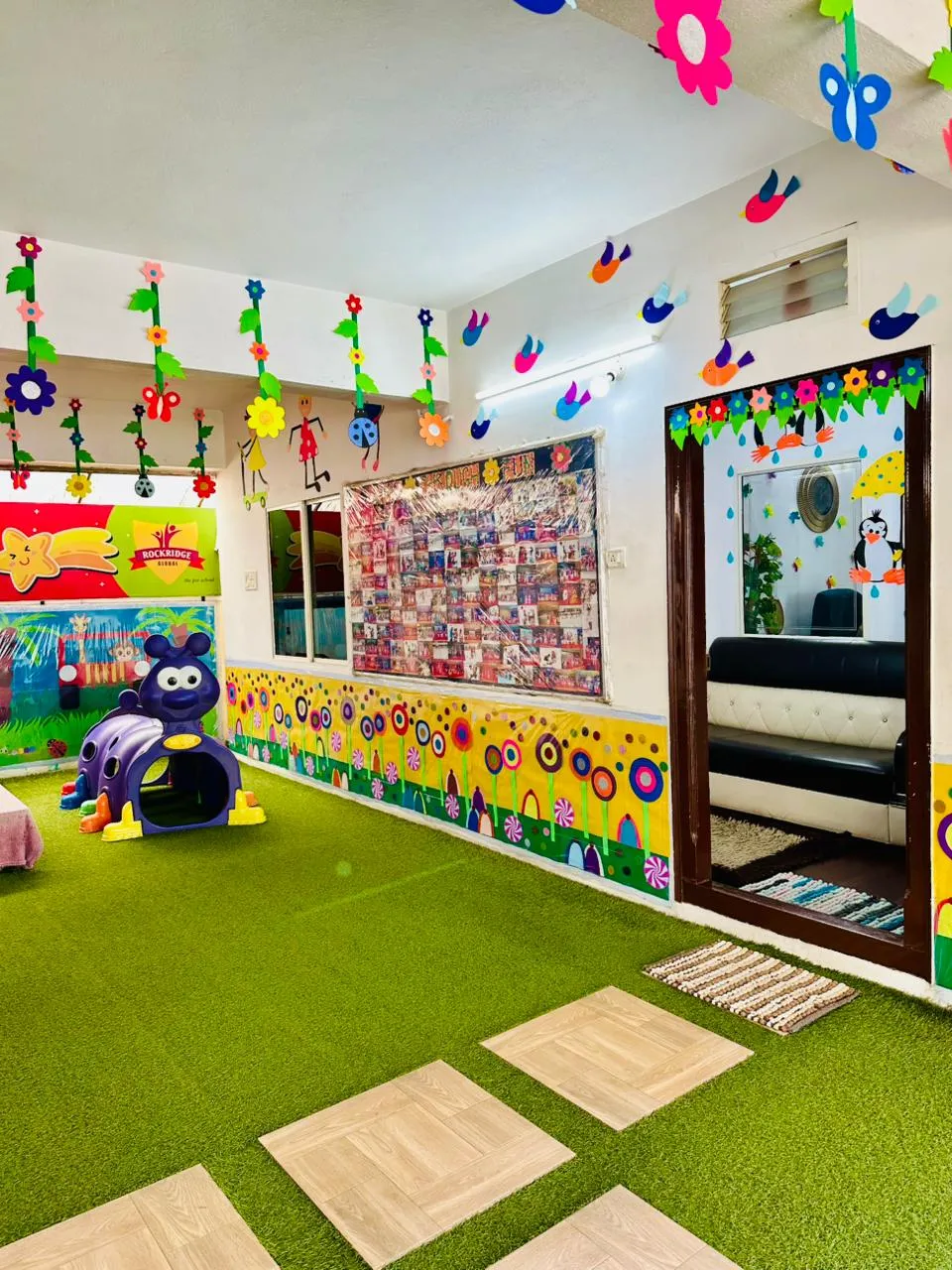 Children engaged in art and craft activities