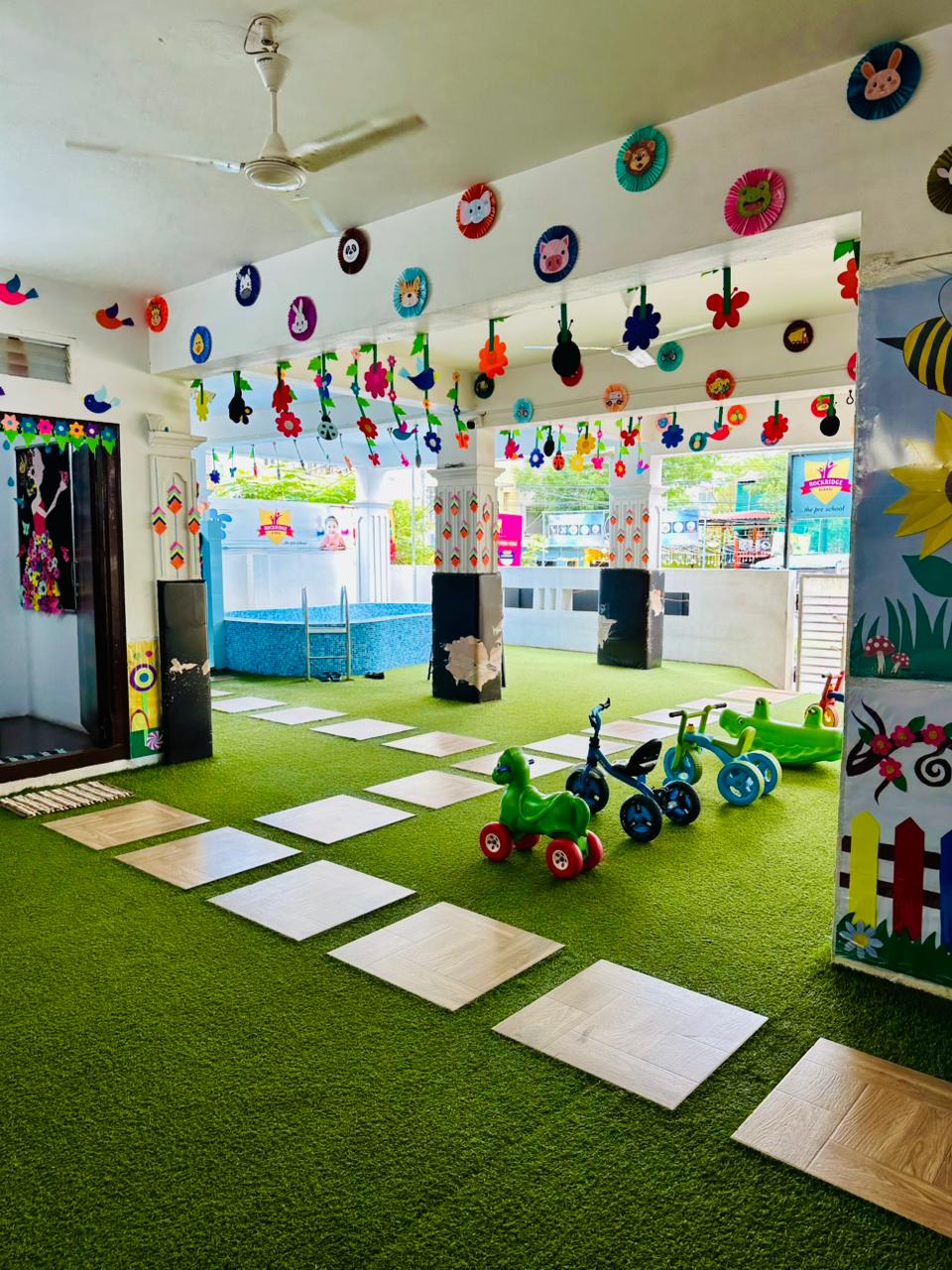 Children having snack time together