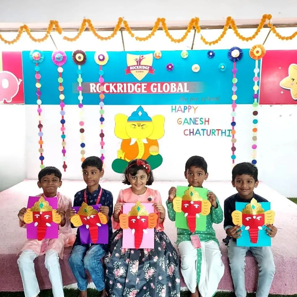 Secure preschool entrance with safety measures